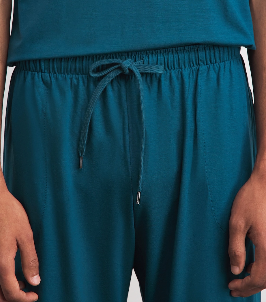 Derek Rose Mens Basel Lounge Trousers Tea Image 3