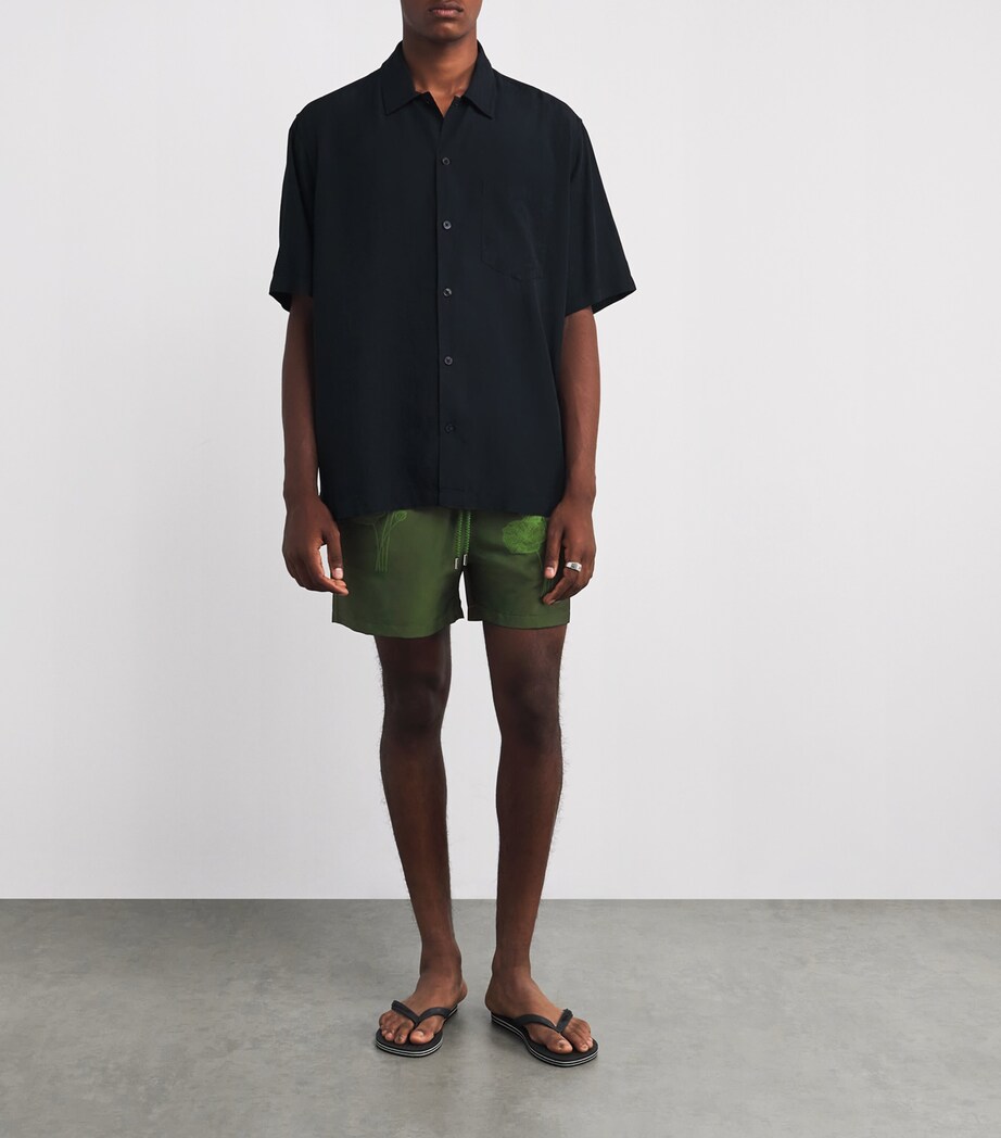 Floral Rio Swim Shorts 882 DK PARAKEET GRN Image 2