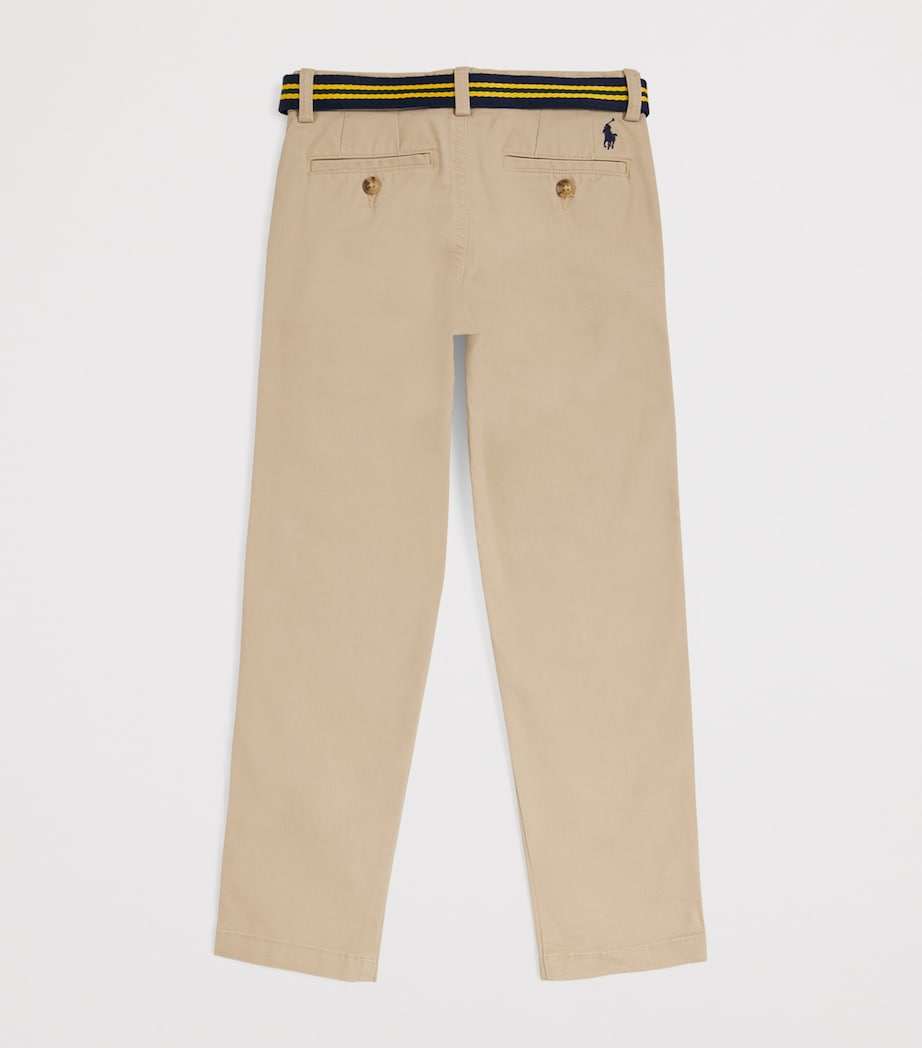 Stretch-Cotton Belted Bedford Trousers (8-16 Years) CLASSIC KHAKI Image 2