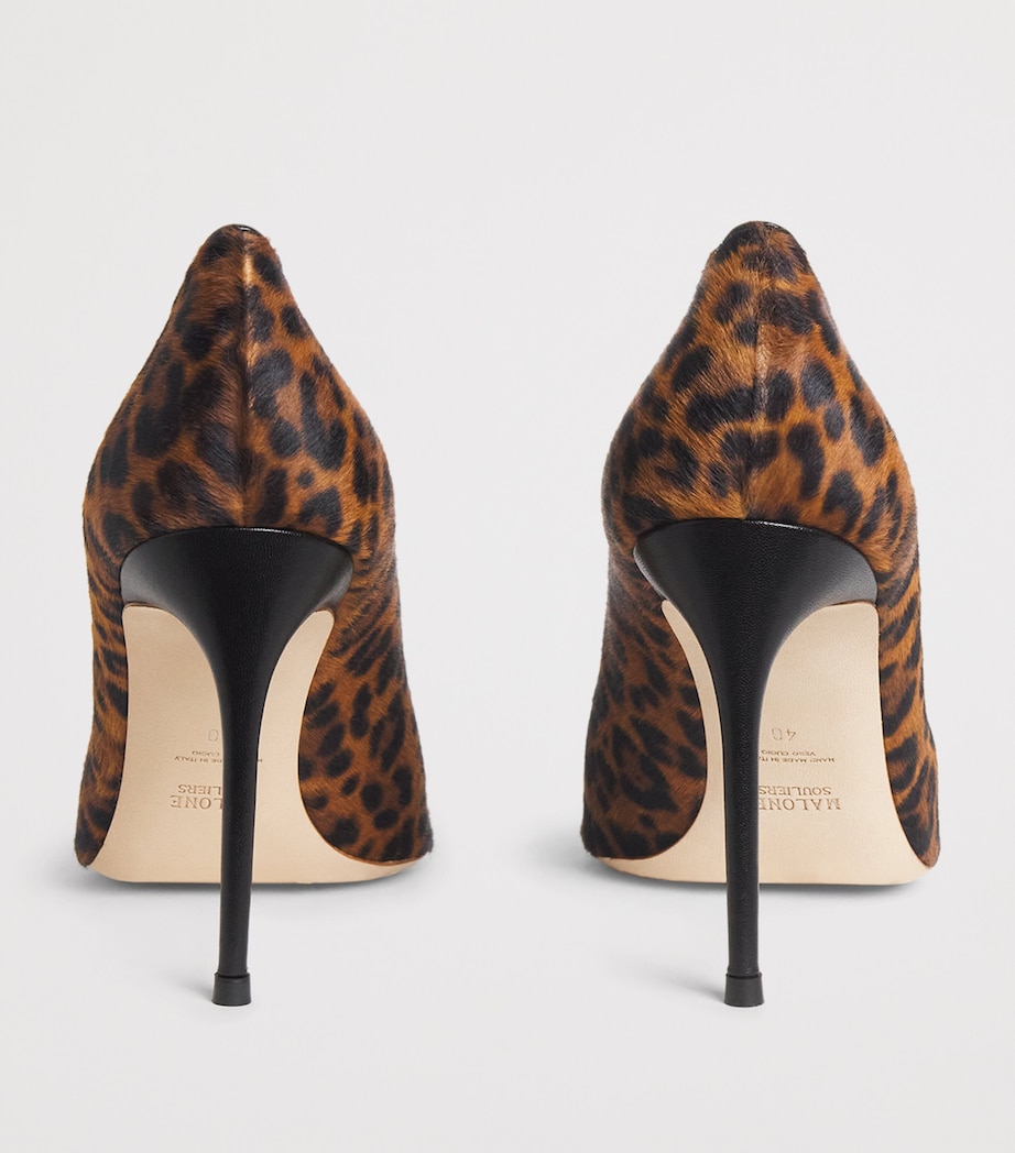 Leopard Calf Hair Tippi Pumps 90 BROWN Image 5