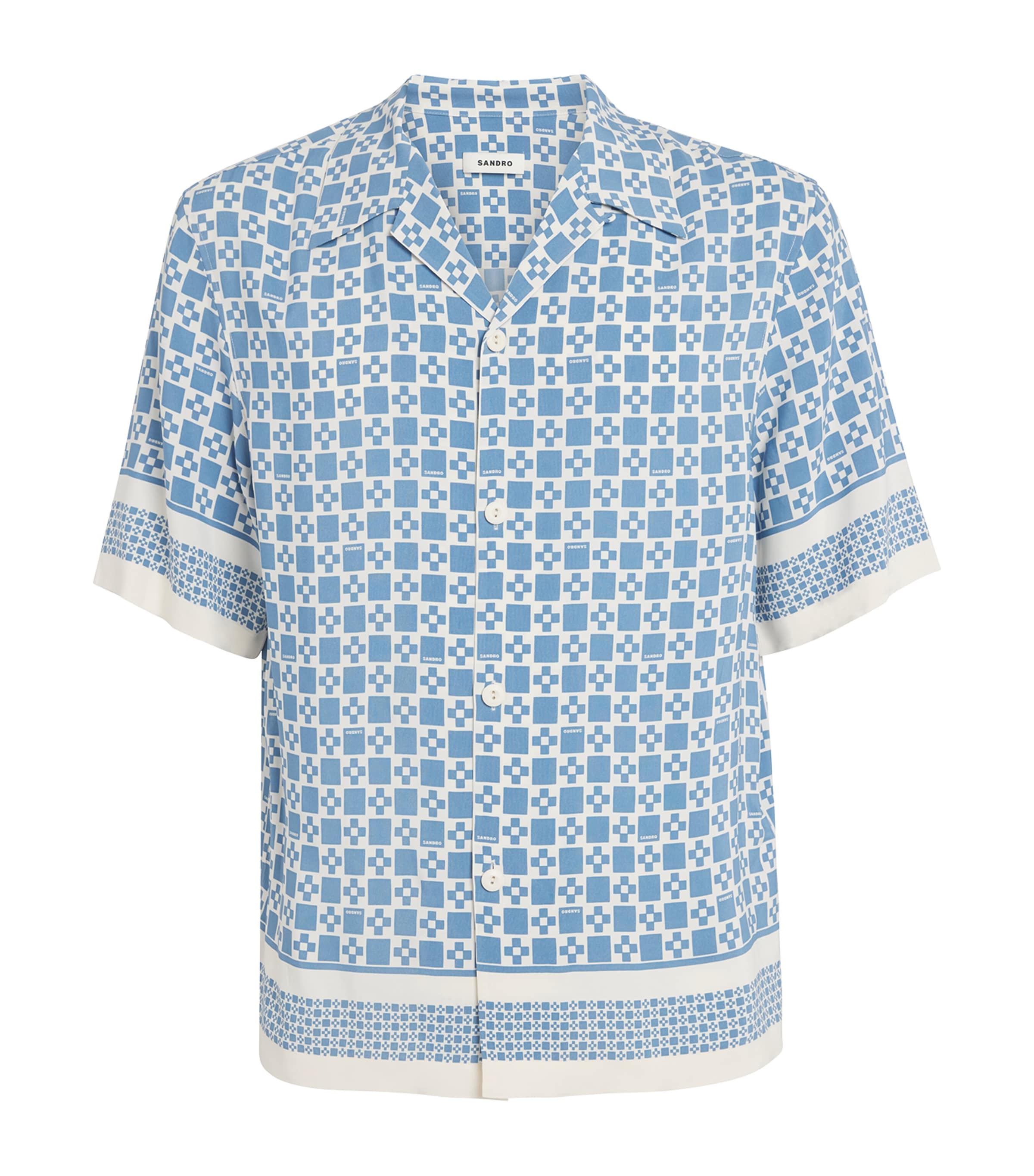 Printed Short-Sleeve Shirt BLUE SKY Image 1