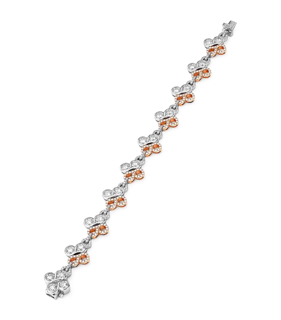 Boodles Rose Gold, Platinum and Diamond Be Boodles Bracelet Platinum Image 1