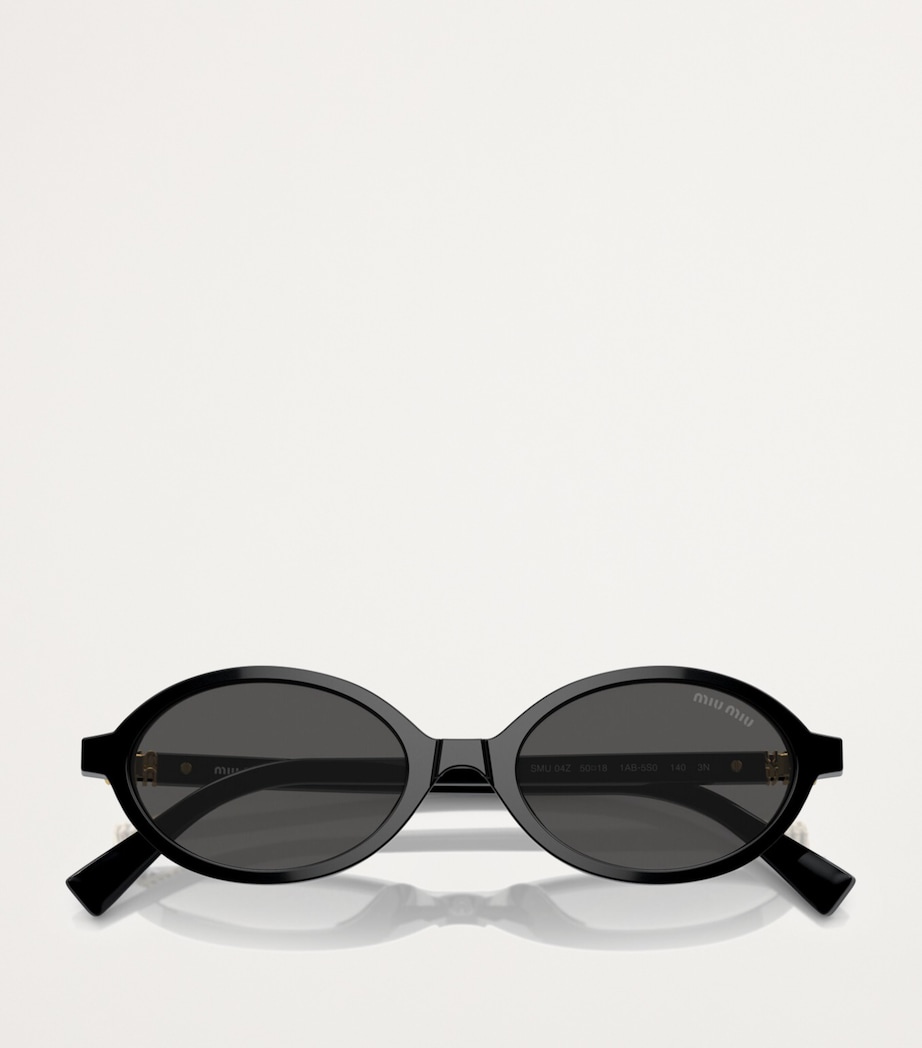 Acetate Oval Sunglasses 1AB5S0 Image 5