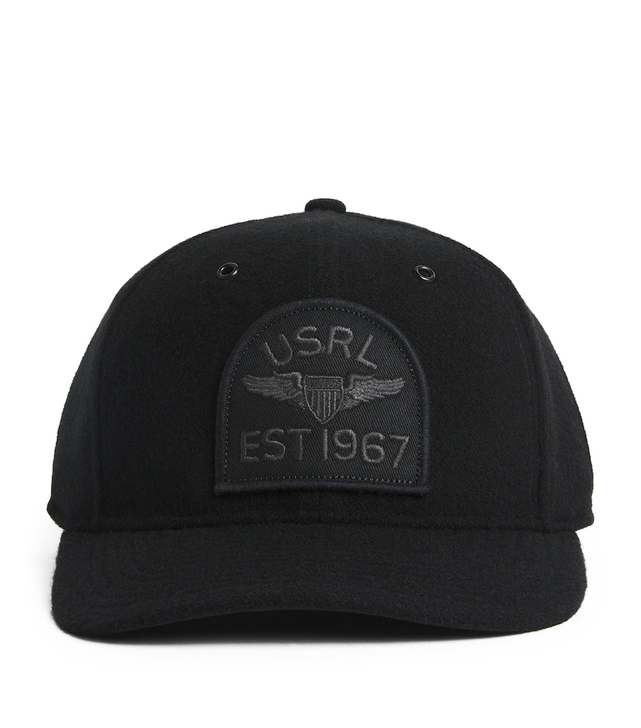 Wool Insignia Cap BLACK Image 1