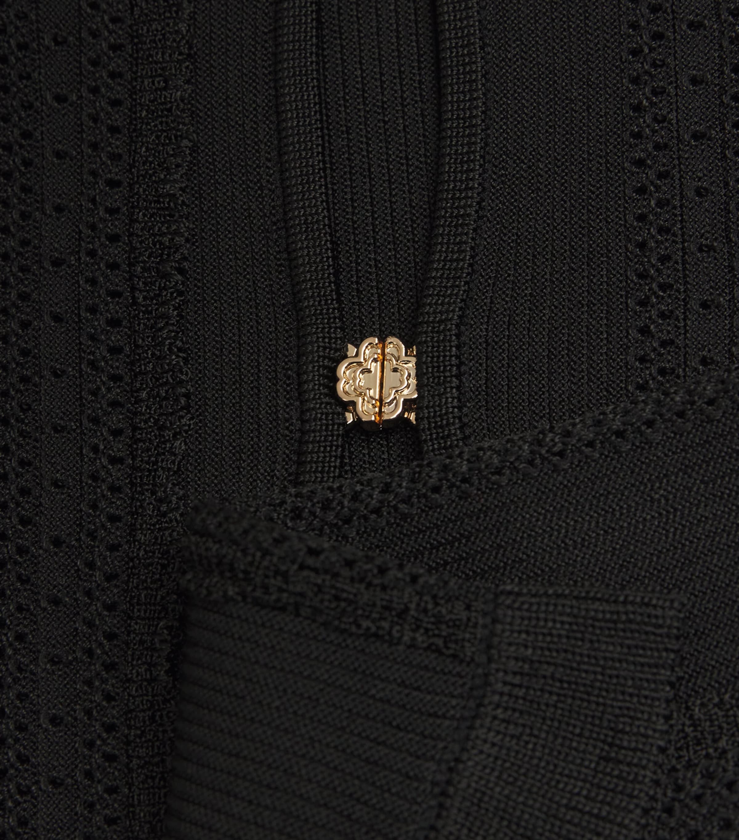 Maje Womens Madeline 2-in-1 Tank Top and Cardigan Black Image 5