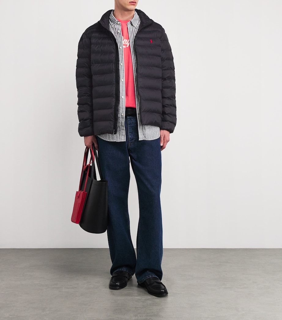 Polo Pony Puffer Jacket BLACK Image 2