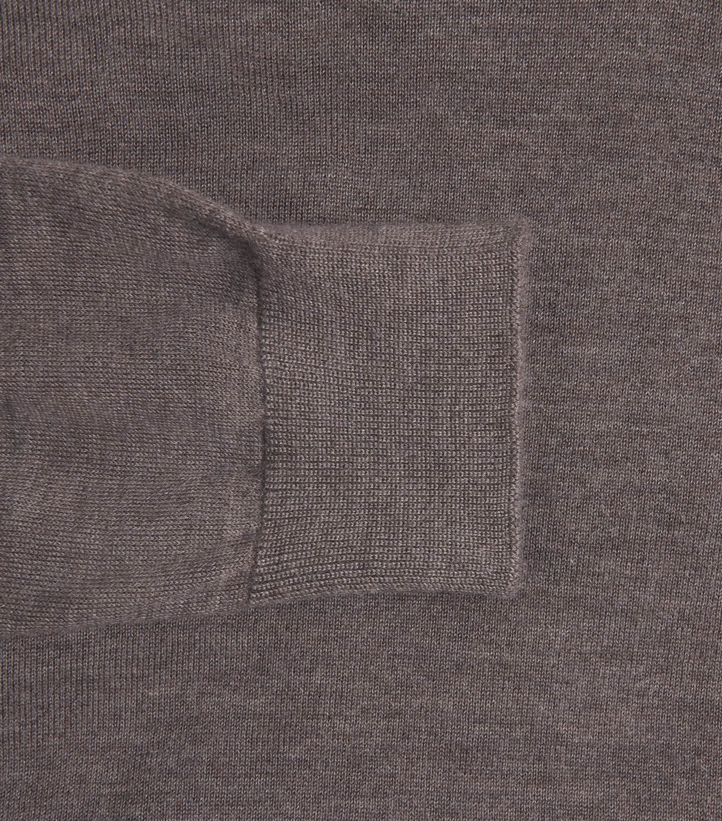 Superfine Cashmere V-Neck Sweater HB7092 ASH Image 5