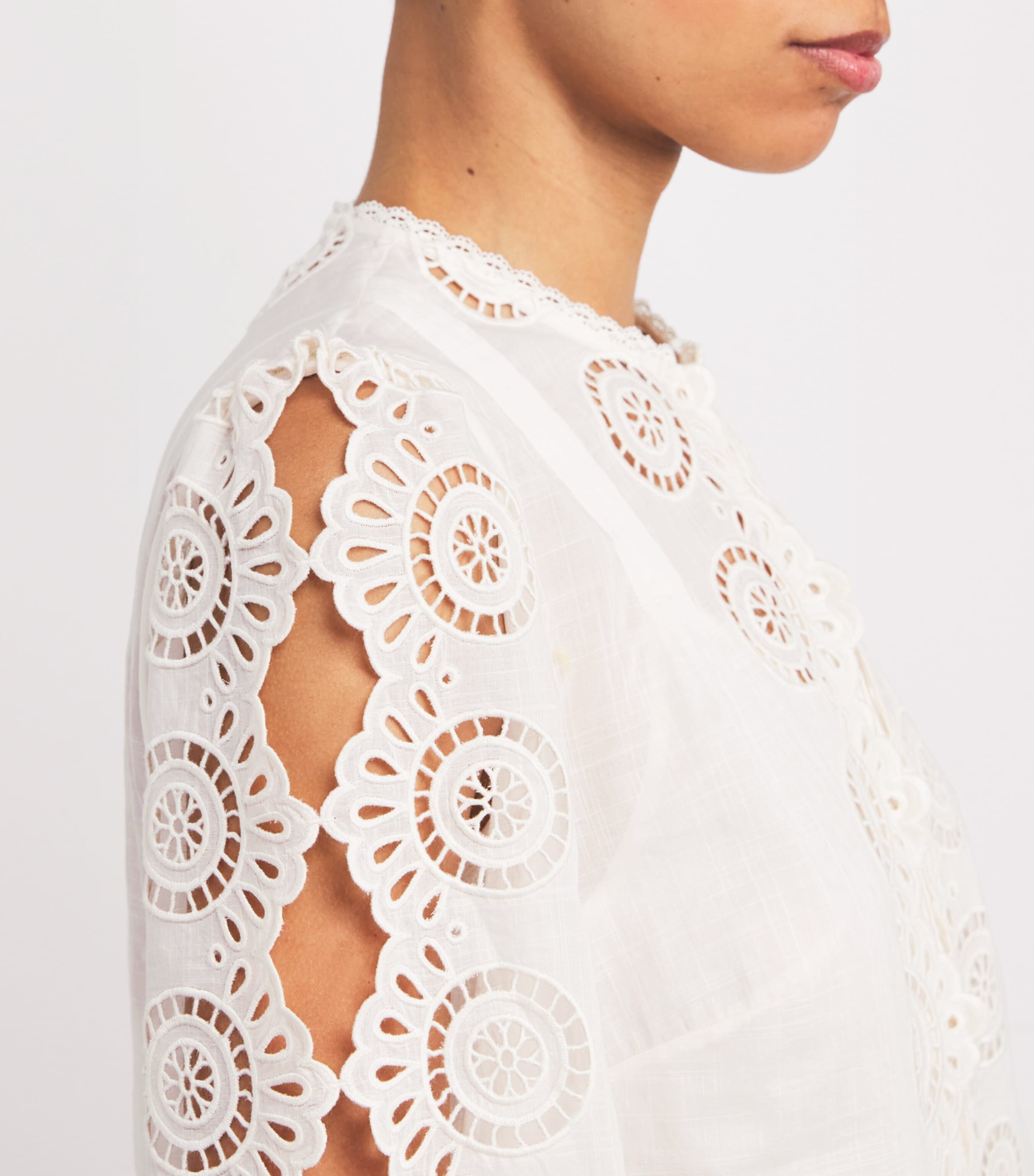 Broderie Anglaise Lucky Blouse IVO/IVORY Image 6