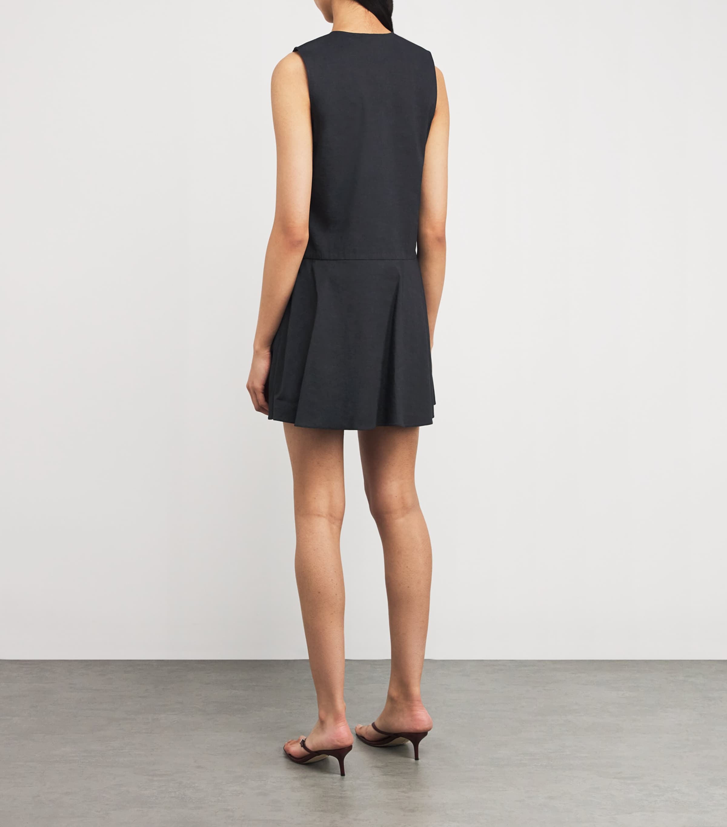 Theory Womens Good Linen Mini Dress Ujs Concord Image 3