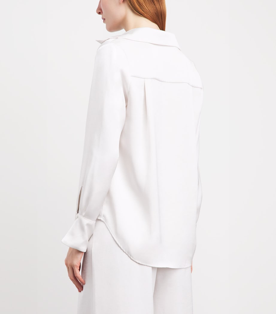 Claudie Pierlot Womens Satin Blouse Ivory Image 5