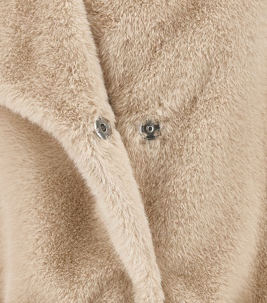 Faux Fur Teddy Coat (2-12 Years) BEIGE Image 3