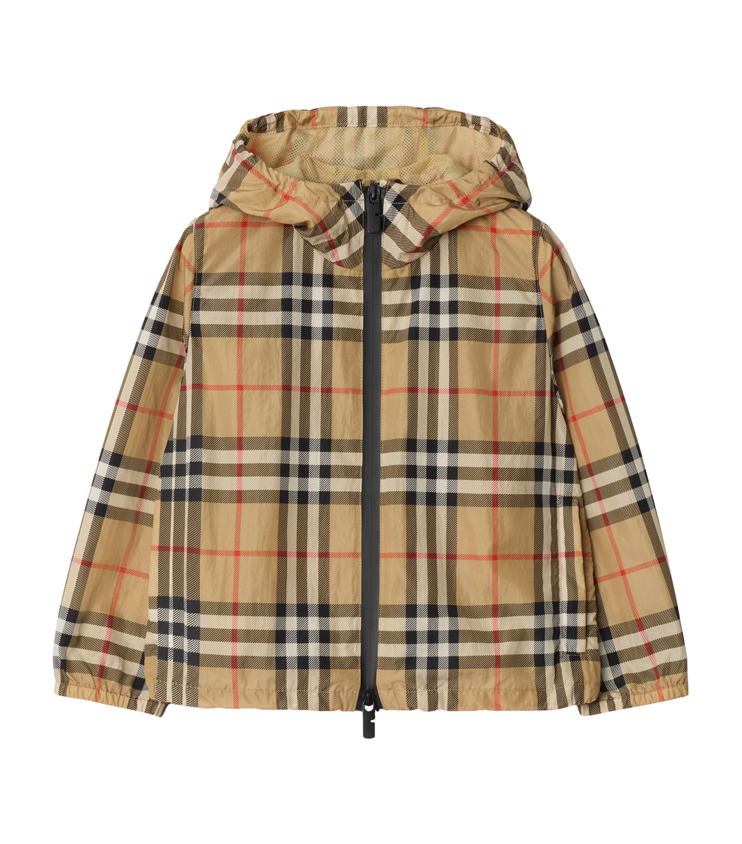 Burberry Kids Beige Burberry Check Packable Jacket (3-12 Years