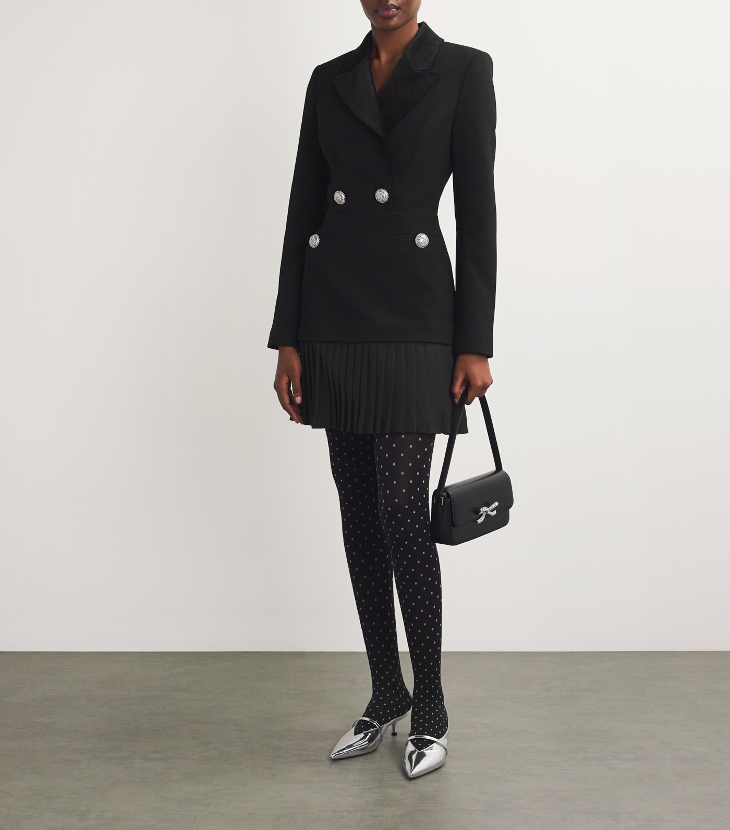 【REBECCA VALLANCE】Celia Mini Dress テーラードフィット黒 Rebecca Vallance Black Dresses | Designer Collection | Coveti