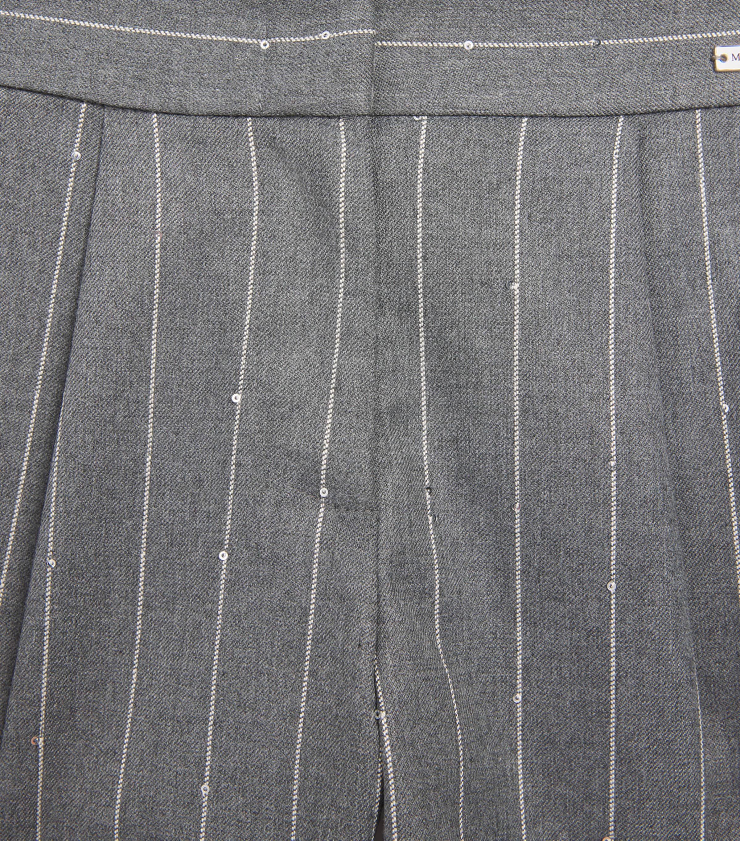 Monnalisa Stripe Bermuda Shorts (4-14 Years) Grigio Medio Image 4