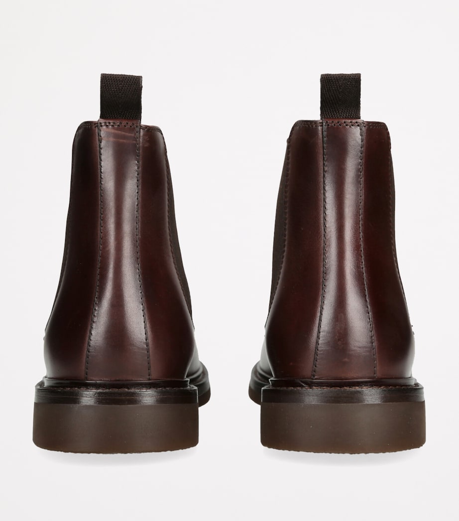 Leather Chelsea Boots DARK BROWN Image 2