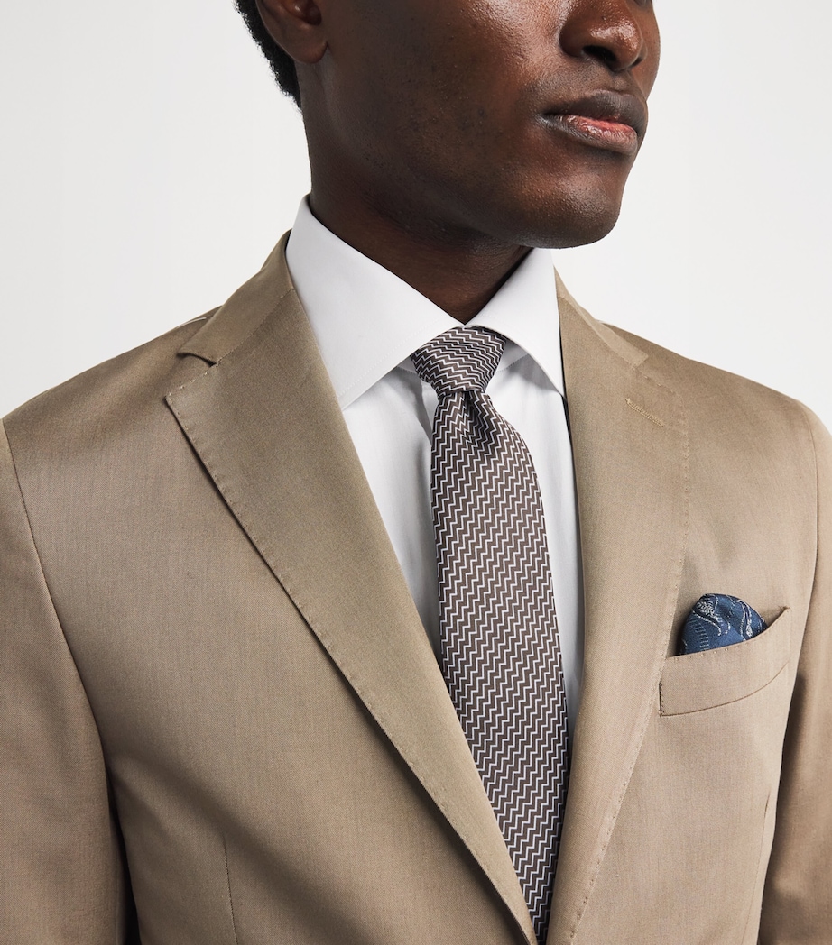 Silk Geometric Printed Tie F6050 Image 2