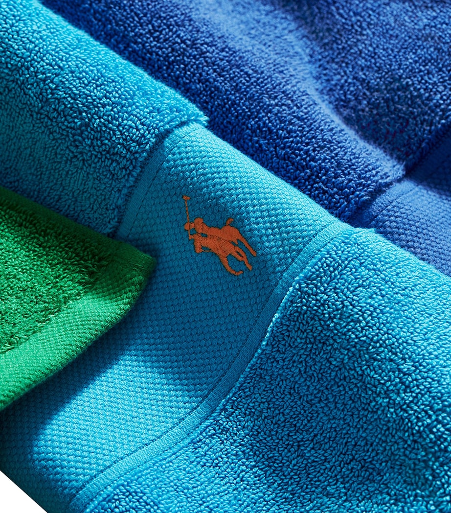 Polo Player Guest Towel (40cm x 75cm) COVE BLUE Image 4