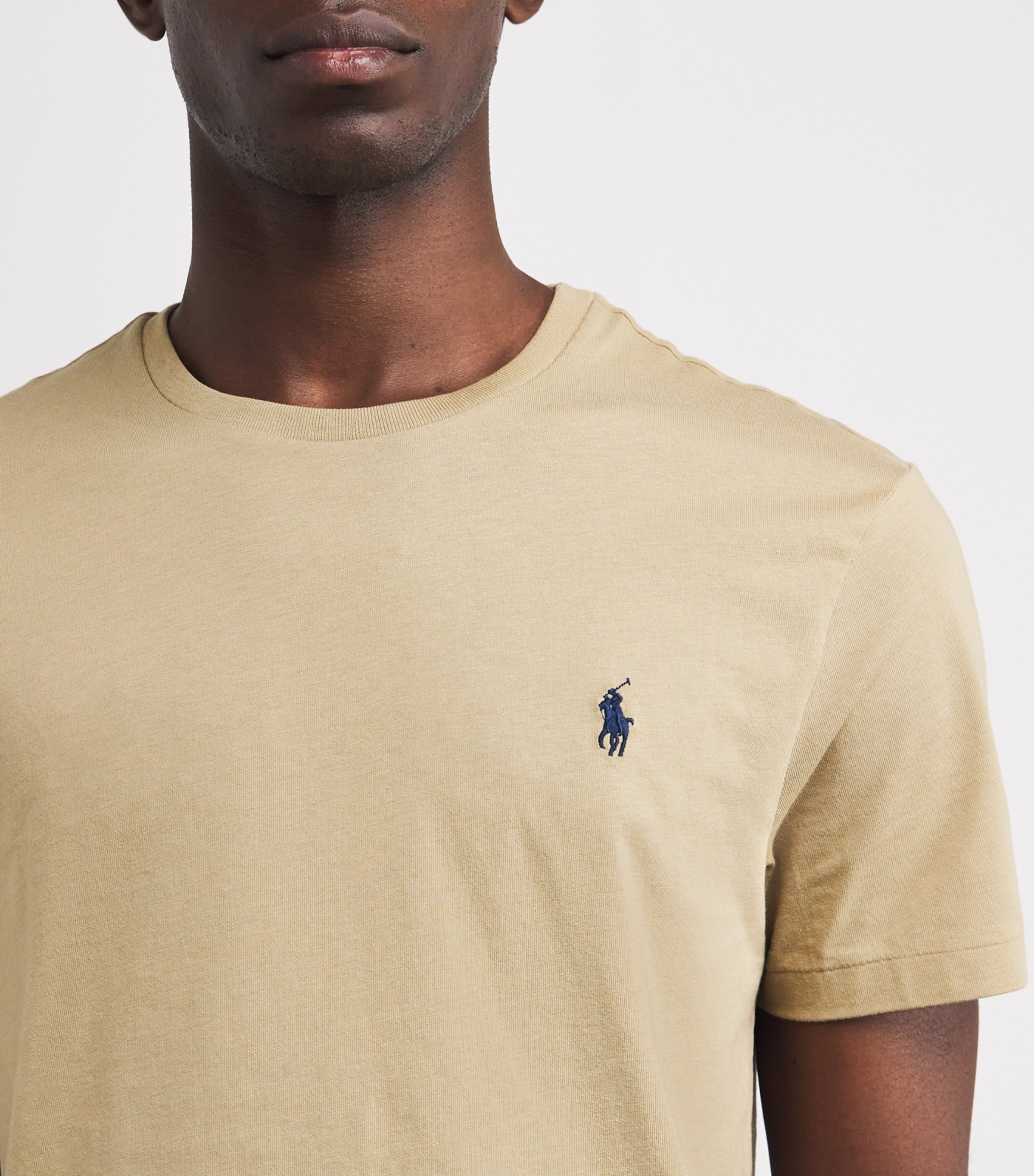 Tシャツ・カットソー POLO RALPH LAUREN Men T-shirt Beige 710936509 003 Polo Ralph Lauren men's Classic-Fit Logo Jersey T- Shirt