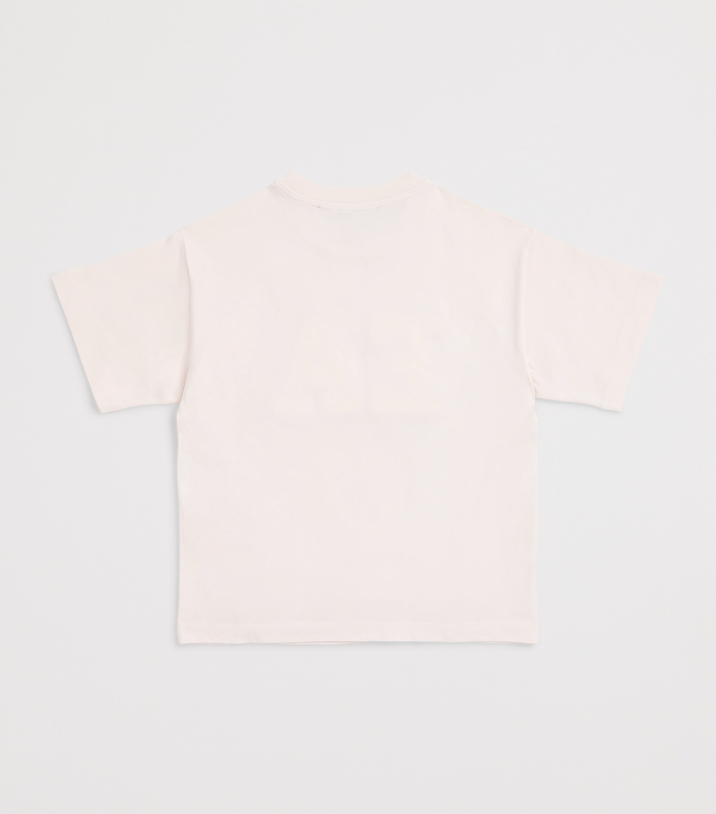 Emporio Armani Kids Cotton Flocked Logo T-Shirt (4-16 Years) White Sand Image 2