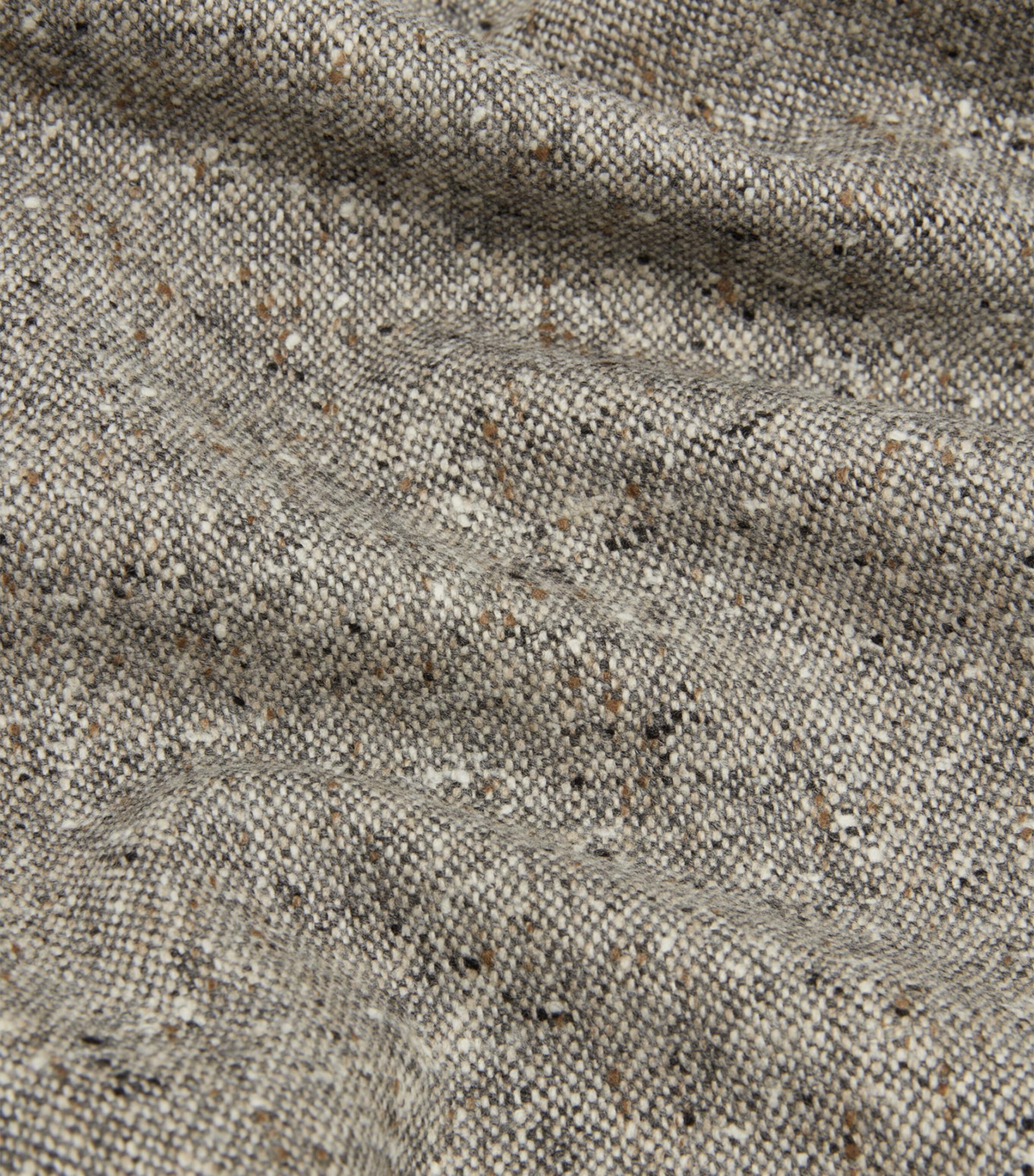 Wool Donegal Tweed Bourdon Blazer 086OATMEAL GREY Image 6