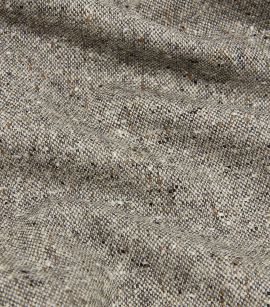Wool Donegal Tweed Bourdon Blazer 086OATMEAL GREY Image 6