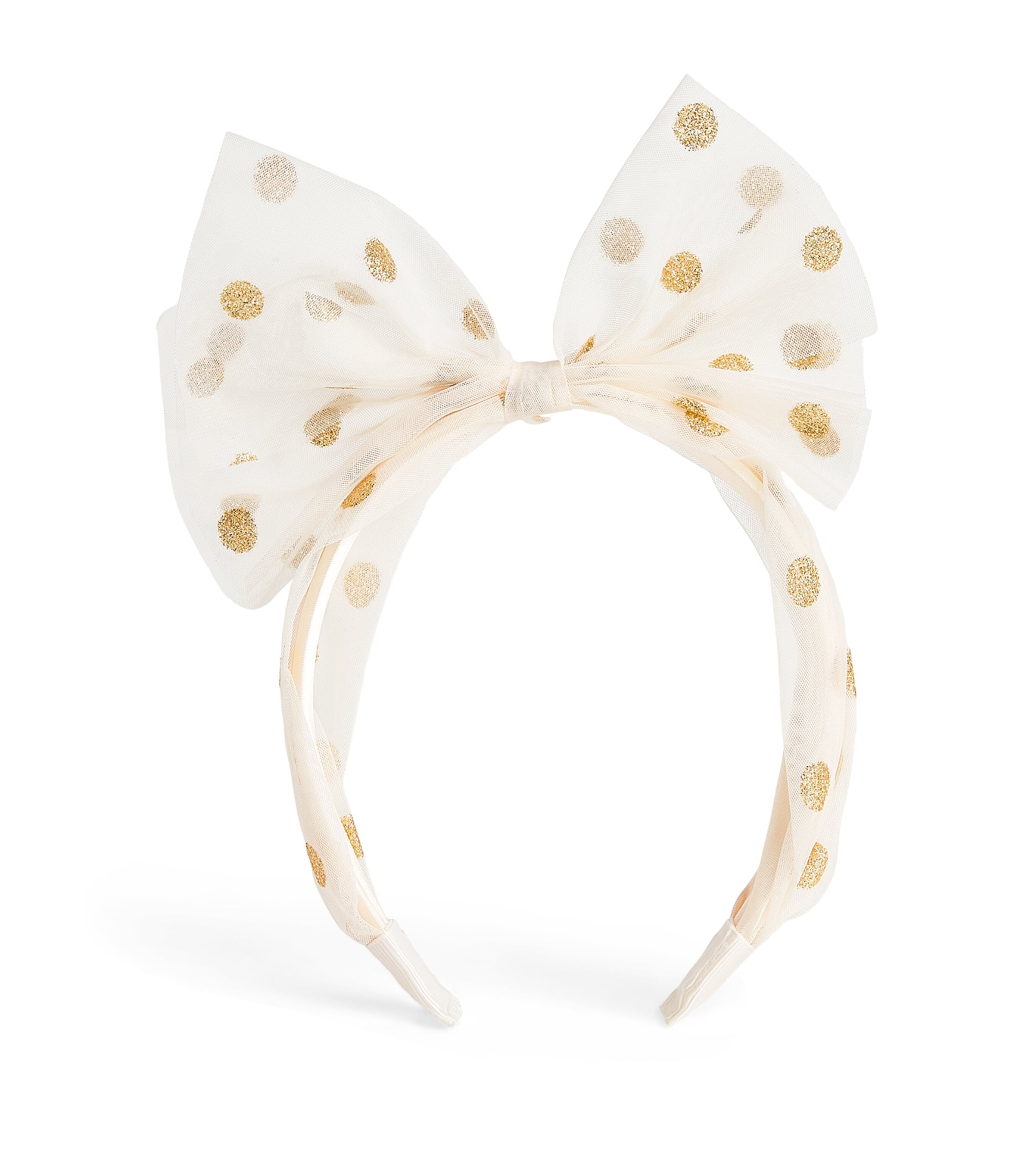 Rockahula Tulle Glitter Spotty Headband Gold Image 1