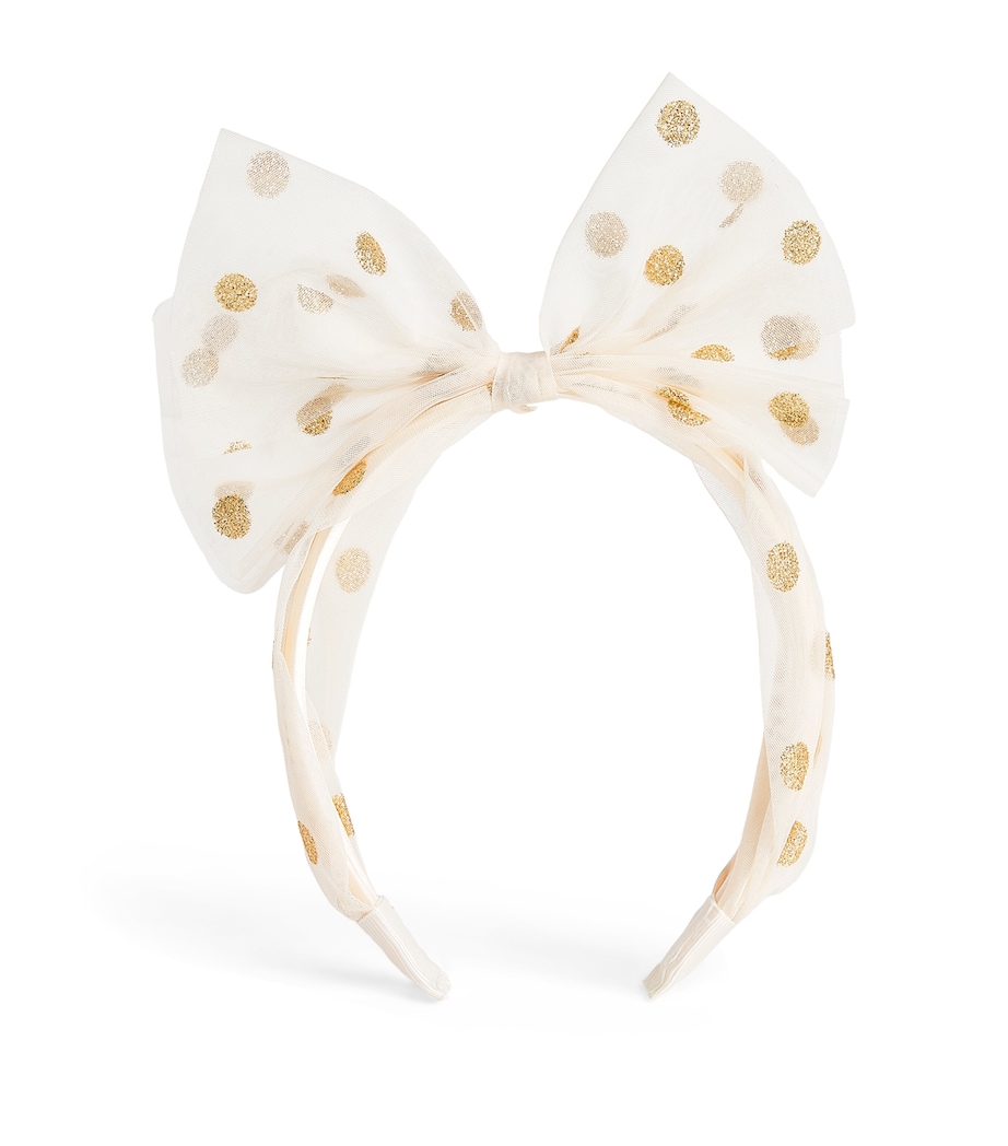 Rockahula Tulle Glitter Spotty Headband Gold Image 1