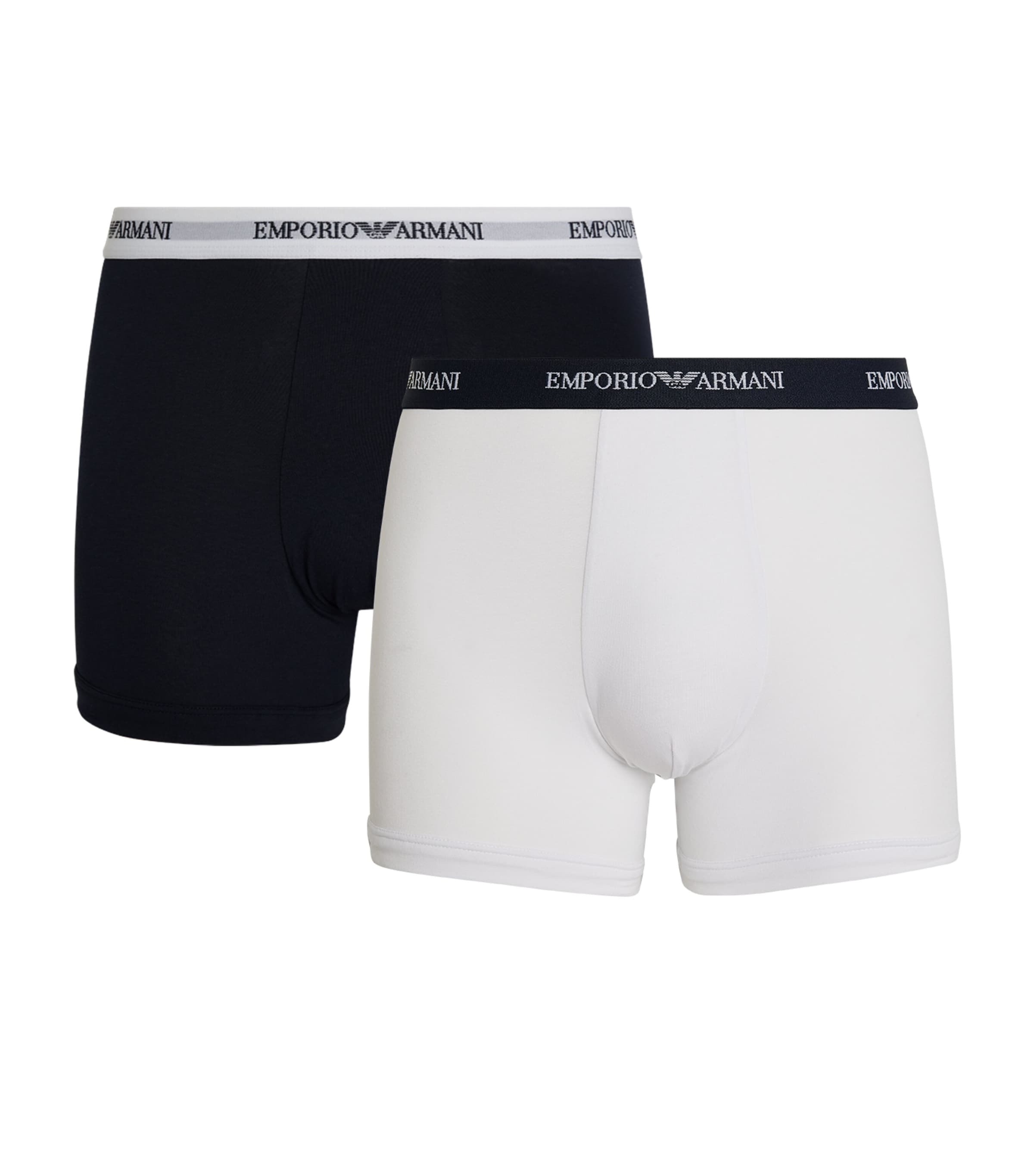 Emporio Armani Stretch-cotton Boxer Briefs In White