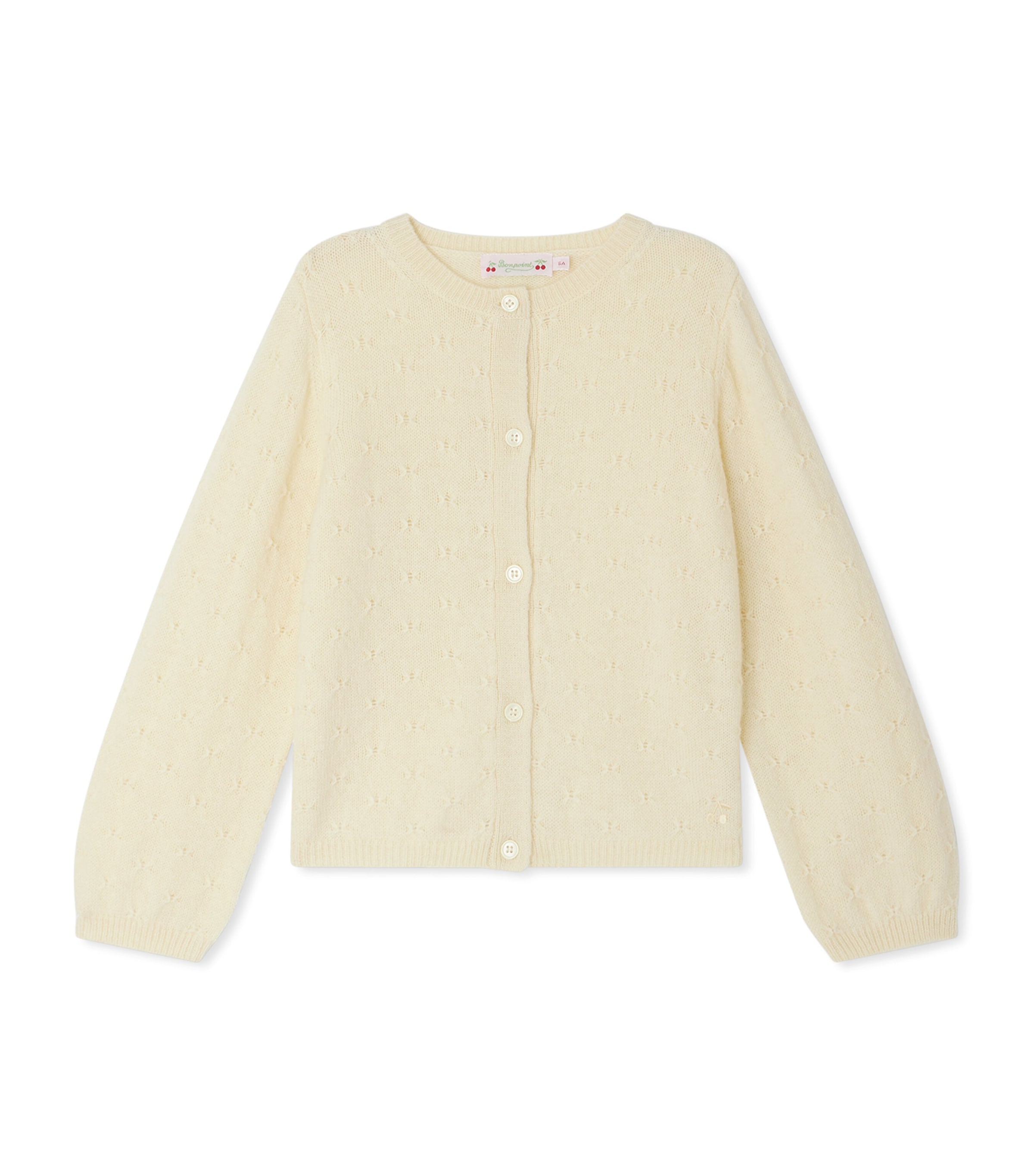 Bonpoint Wool Alpaca-blend Cardigan In Yellow