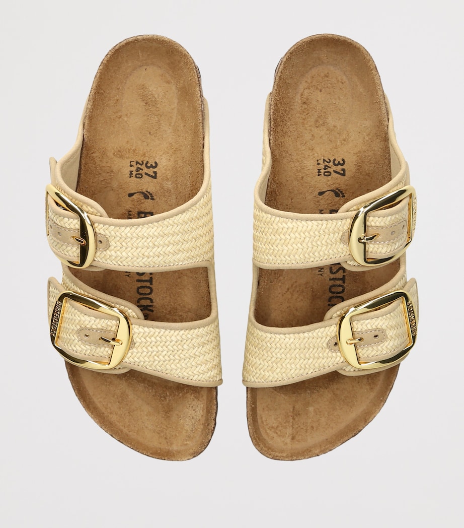 Birkenstock Raffia Arizona Sandals Cream Image 4