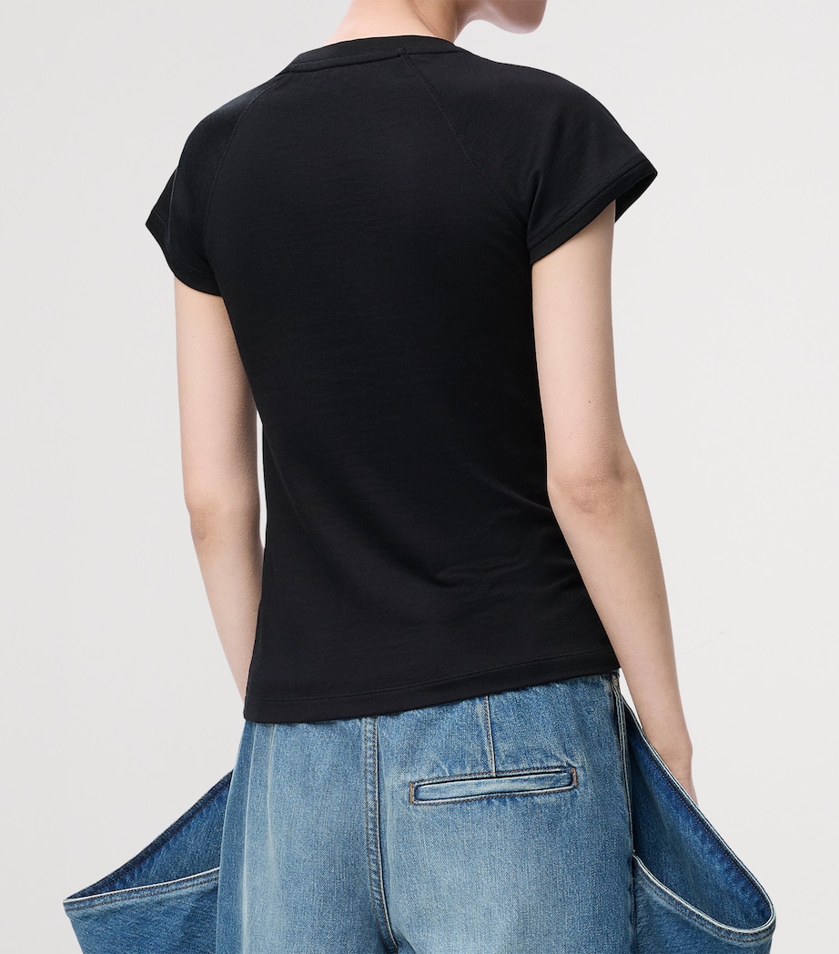 LOEWE Womens Anagram Logo T-Shirt Black Image 4