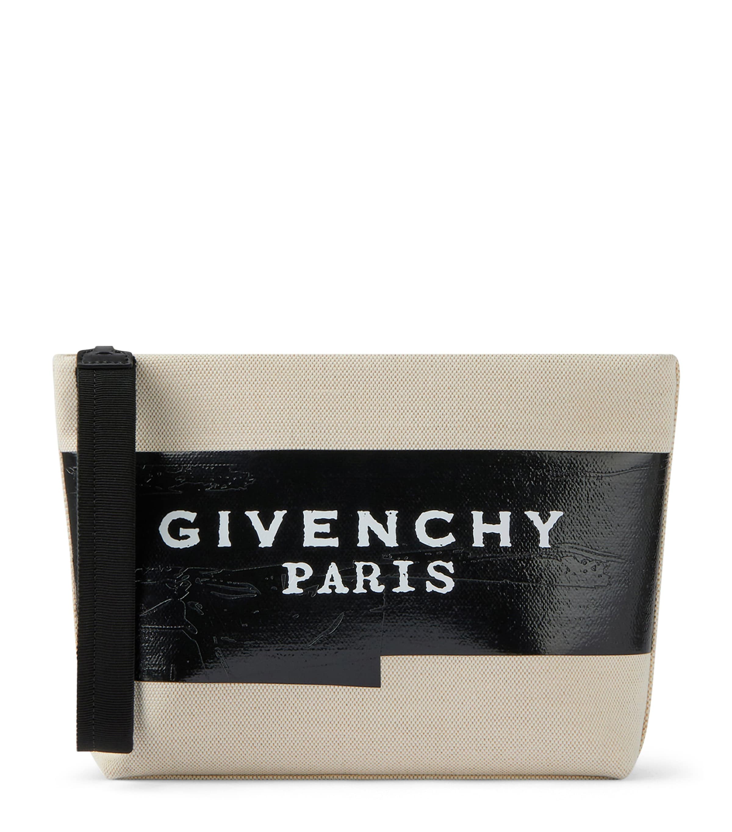 Logo Pouch BEIGE/BLACK Image 1