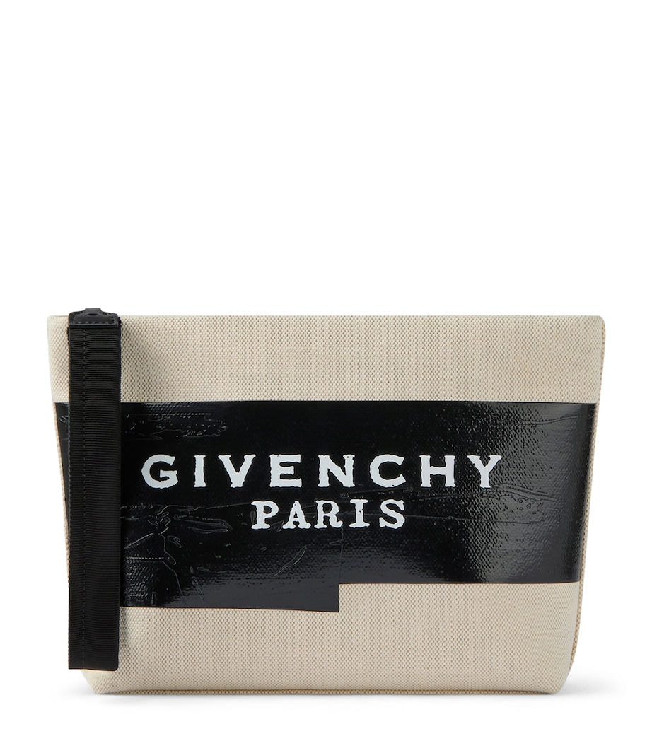 Logo Pouch BEIGE/BLACK Image 1