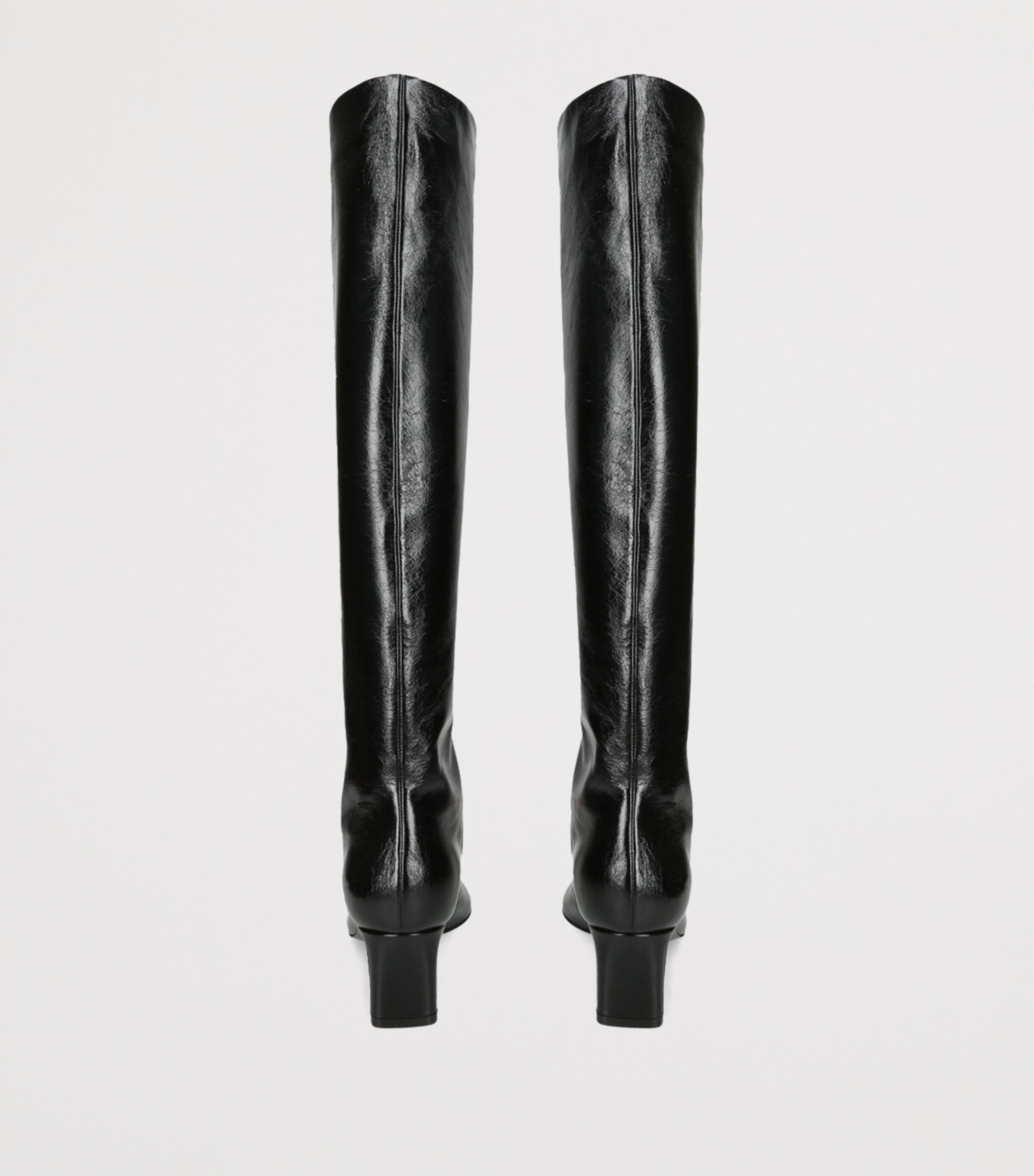 Leather Ona Knee-High Boots 55 BLACK Image 2