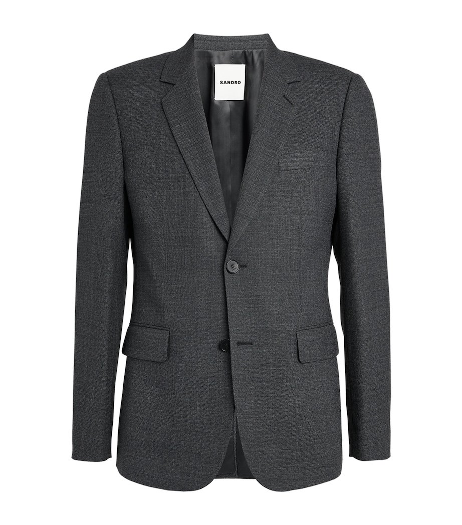 Wool Suit Jacket WHITE Image 1