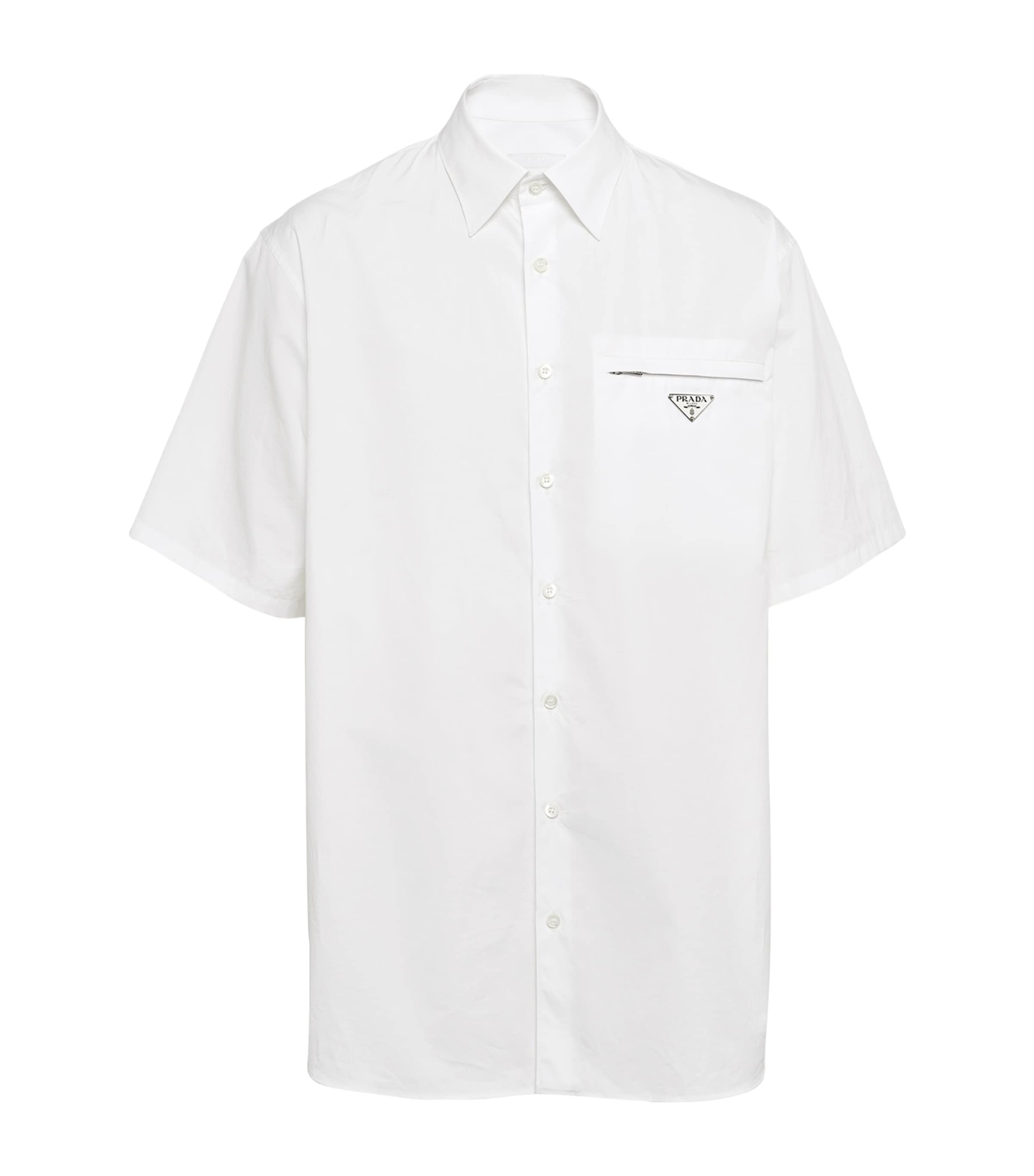 Prada Mens Cotton Short-Sleeve Shirt Image 1