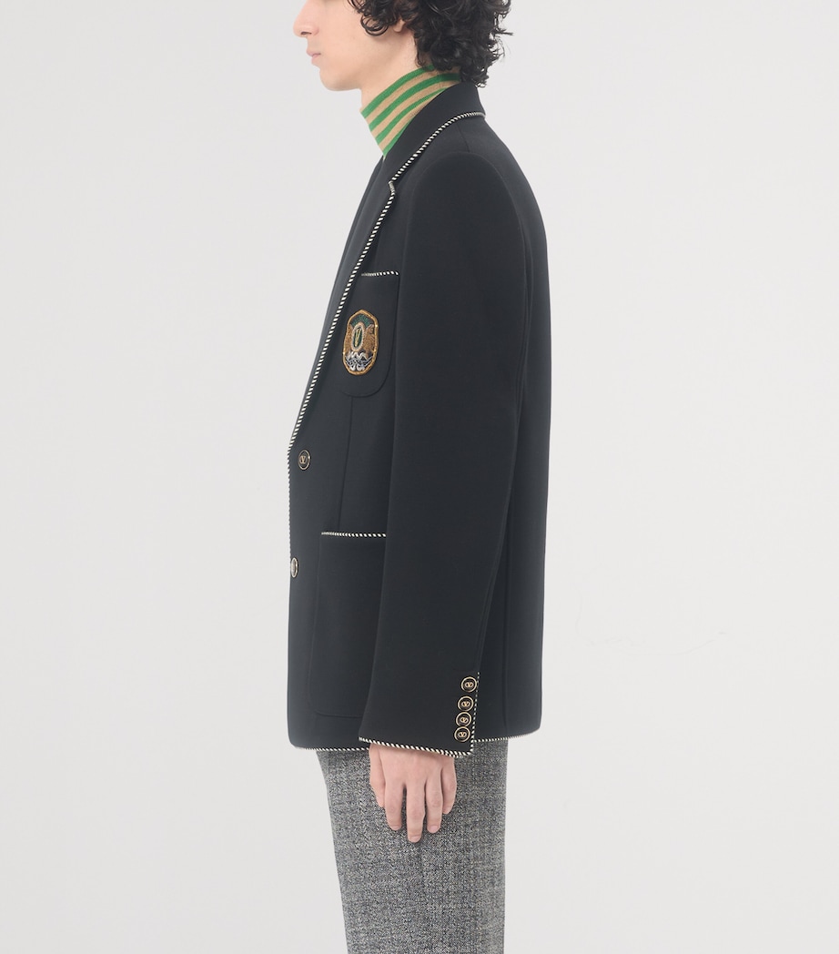 Virgin Wool Crest Blazer 0NO Image 3