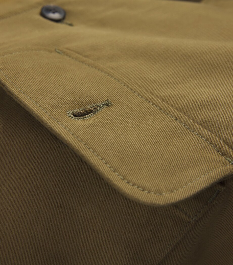 Cotton Utility Jacket ARMY GREEN Image 5