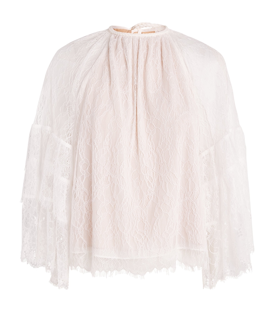 Lace Delia Top A127 OFF WHITE Image 1