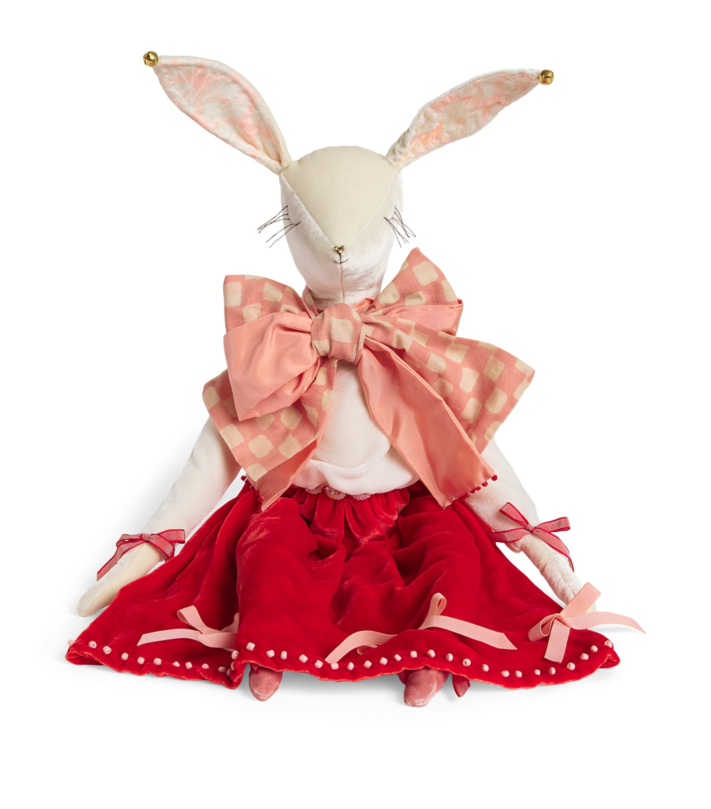 Alice Mary Lynch Velvet Lady Valentine Hare (67cm) | Gifts | Gifts for Babies | Home Accessories | Ornaments | Toys | Bears & Soft Toys