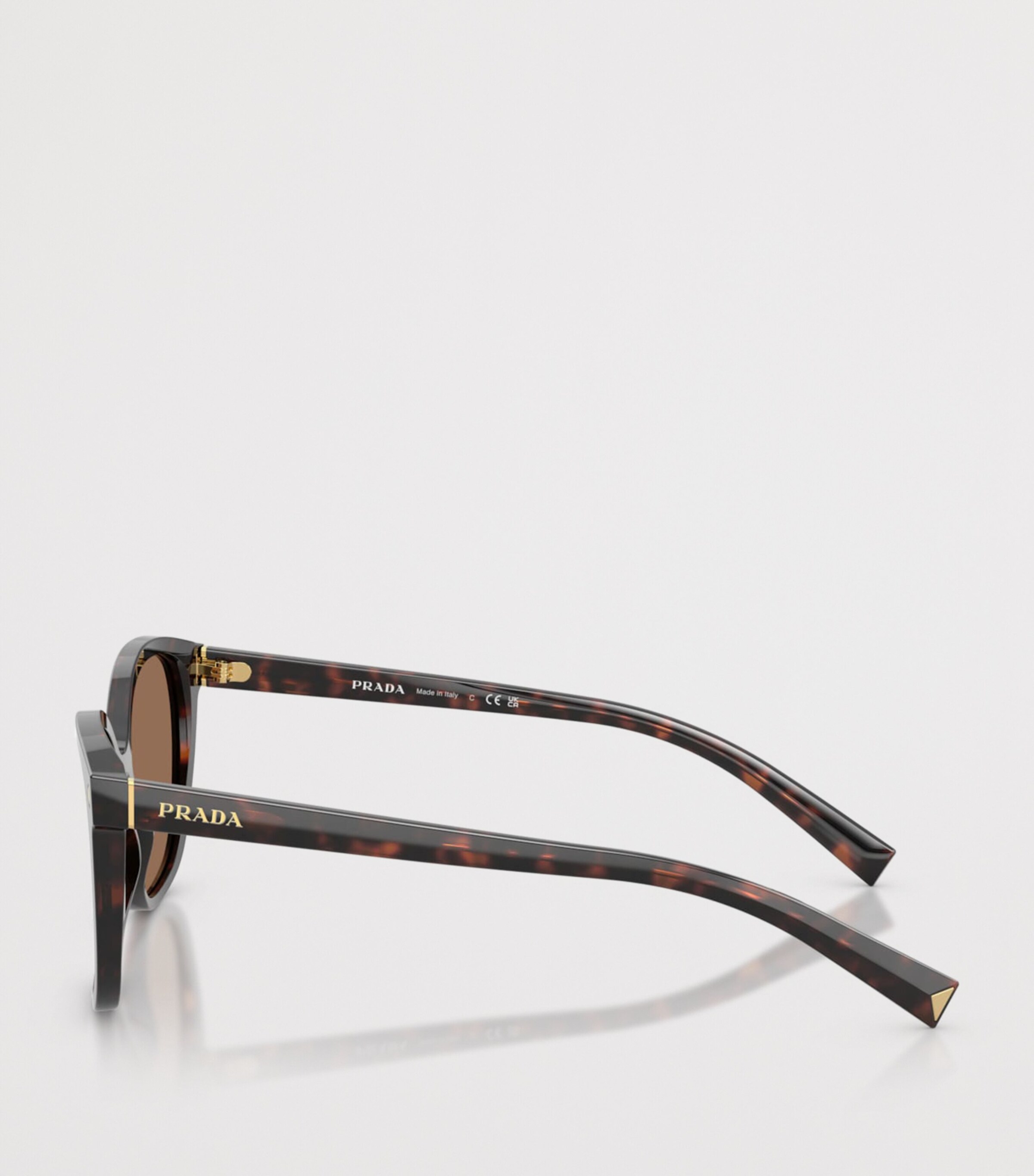 Prada Tortoiseshell Square Sunglasses Brown Image 3