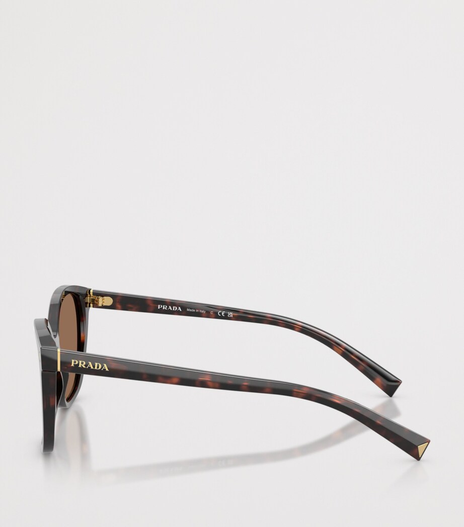 Prada Tortoiseshell Square Sunglasses Brown Image 3