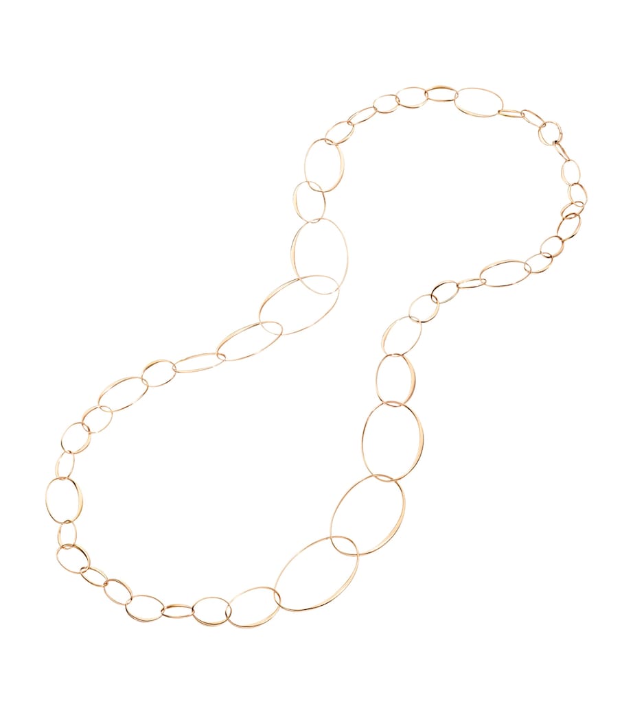 Rose Gold Hoop Chain Necklace 00000 Image 2
