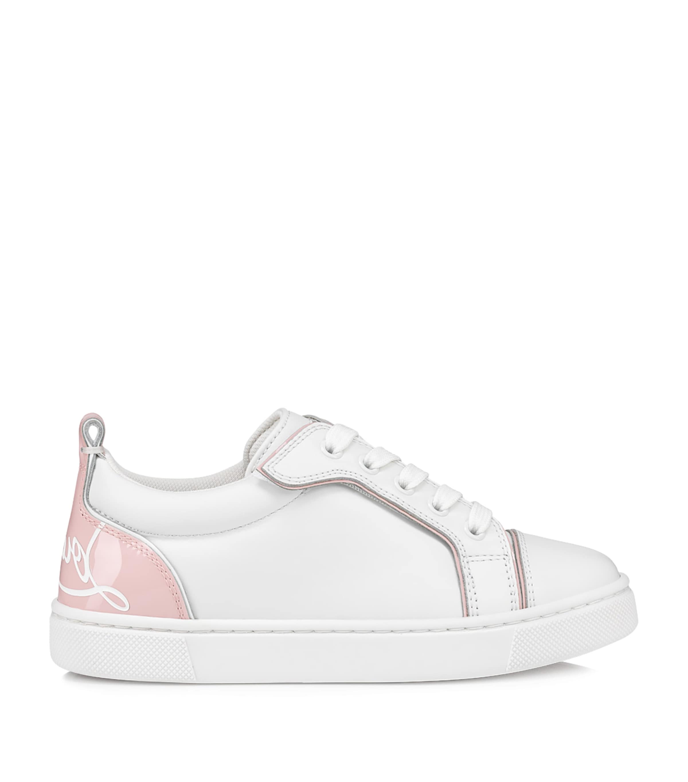 Christian Louboutin Kids Funnyto Leather Sneakers | Designers | Christian Louboutin | Boys Shoes | Girls Shoes | Trainers