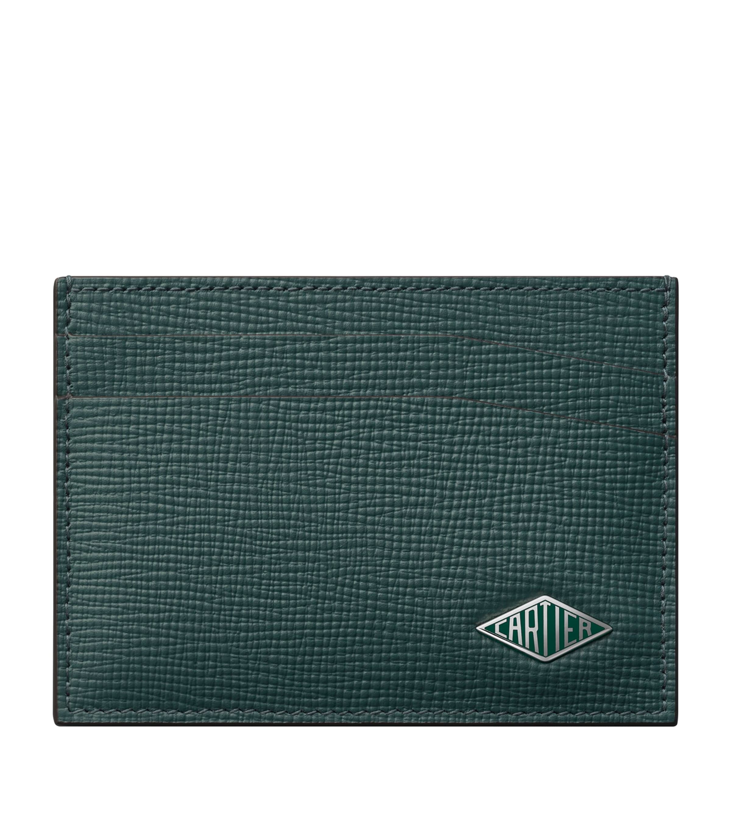 Cartier Leather Losange Card Holder Pine Green Image 1