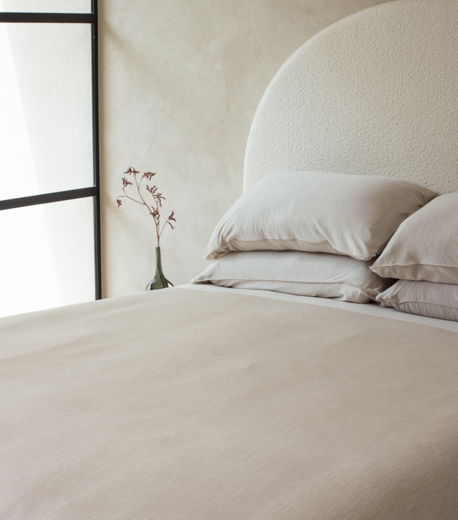 Merino Jersey Super King Duvet Cover (260cm x 220cm) TROPICAL SAND Image 3