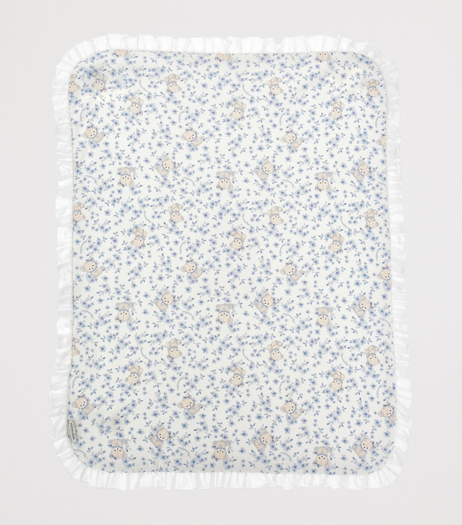 Cotton Floral and Teddy Bear Blanket PANNA+AVIO Image 3