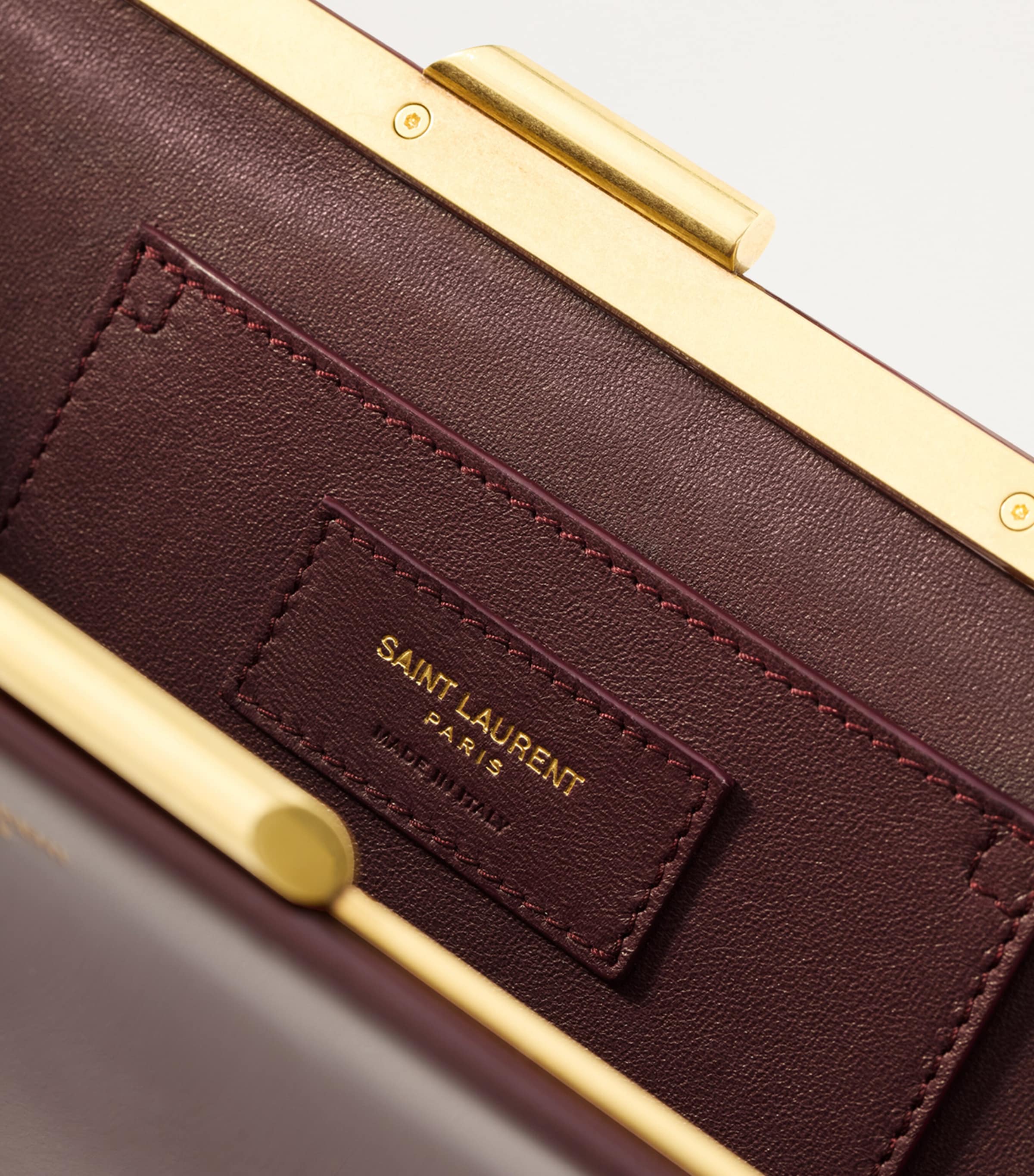 Saint Laurent Calfskin Midnight Clutch Bag | Harrods UK