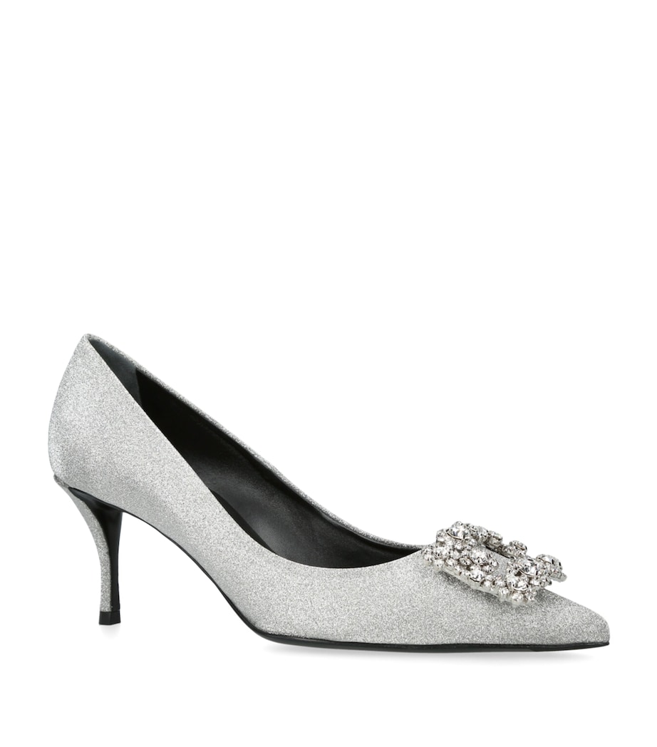Flower Strass Pumps 65 SILVER Image 3