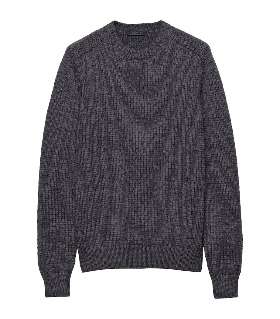 Prada Mens Wool Sweater Grey Image 1